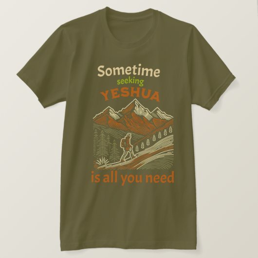 "Seeking Yeshua" T-Shirt (Design vorne)