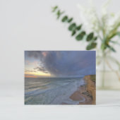 Seeklippen fangen Tage letztes Licht an Pomponi Postkarte (Stehend Vorderseite)