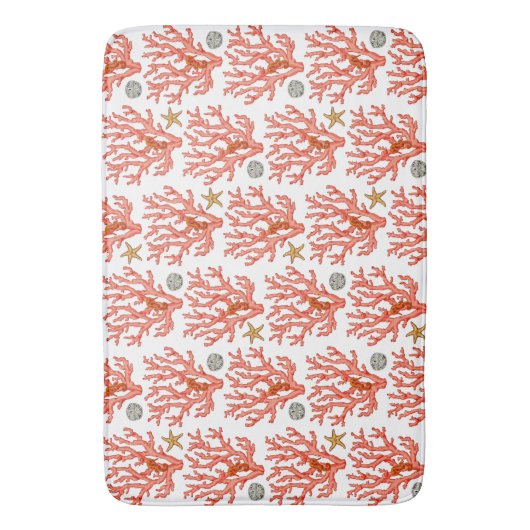 Seekoralle Badematte (Vorderseite Vertikal)