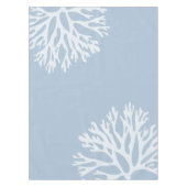 Seekorallenrote Silhouetten (verwittertes Blau) Tischdecke (Vorderseite)