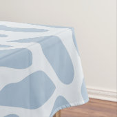 Seekorallenrote Silhouetten (verwittertes Blau) Tischdecke (Beispiel)