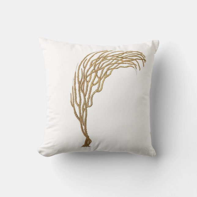 Seekorallenrotes Strand-Hütten-Dekor-Kissennr. 3 Kissen (Vorderseite)