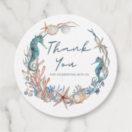 Seekranz | Beach Seepferd Muscheln Vielen Dank Geschenkanhänger