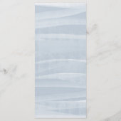 Seekranz | Hochzeit mit tropischen Strandfarben Menükarte (Rückseite)