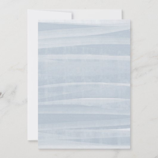 Seekranz | Rustic Beach Monogram Wedding Einladung (Rückseite)