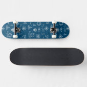 Seekreide, die Muster 2 zeichnet Skateboard (Horizontal)