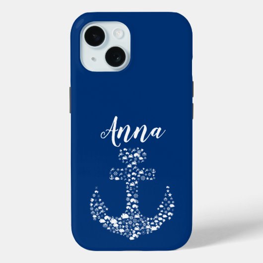 Seekritter Anker Nautik / Küste Case-Mate iPhone Hülle (Rückseite)