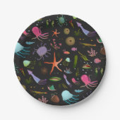 Seekritter-Muster Pappteller (Vorderseite)