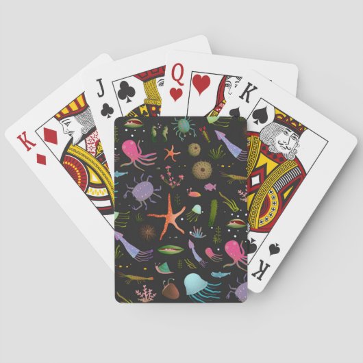 Seekritter-Muster Spielkarten (Rückseite)