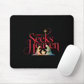 Seeks Heaven Nativity Scene Funny 67 Meme Christia Mousepad (Mit Mouse)