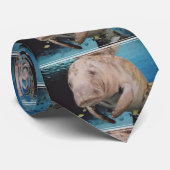 Seekuh-Schwimmen Krawatte (Gerollt)