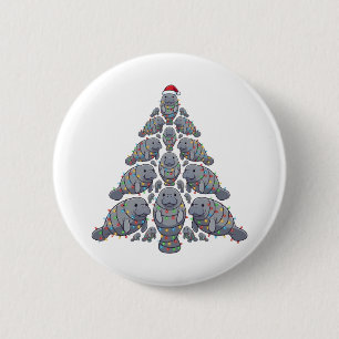 Seekuh-Weihnachtsbaum-Santa-Hut-Weihnachtsbeleucht Button