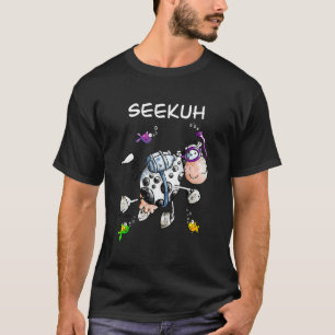 Seekuh Wortspiel I Taucher Kuh I Rindfleisch Spaß T-Shirt