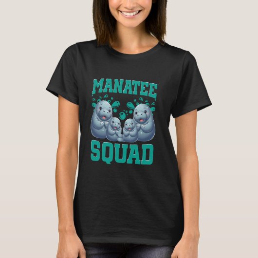 Seekühe Manatee Squad Ozeanograph T-Shirt (Vorderseite)