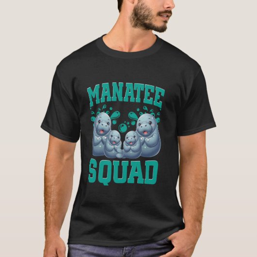 Seekühe Manatee-Squad Ozeanograph T-Shirt (Vorderseite)