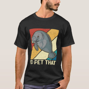 Seekühe Schwimmende Kartoffel Streichel den Manat T-Shirt