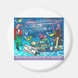 Seekühe Unmenschliche Lustige T-Shirts Tassen Kart Magnet