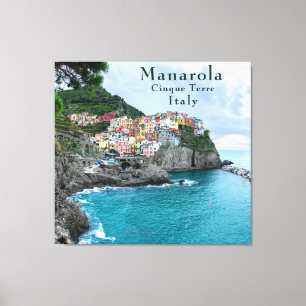 Seeküste Cinque Terre Manarola Italien Leinwanddruck