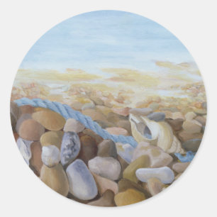Seeküste Runder Aufkleber