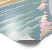 Seeküste Strand Kunst Fotodruck (Ecke)