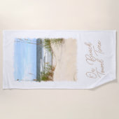 Seeküste Strandtuch (Vorderseite)