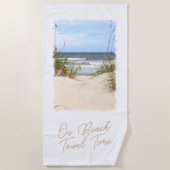 Seeküste Strandtuch (Vorderseite)