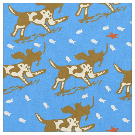 Seelächeln Stoff (Nahaufnahme)