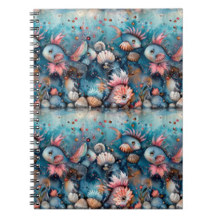 Seelachs lustige Fischbewohner Notizblock