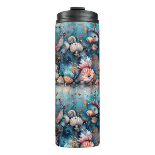 Seelachs lustige Fischbewohner Thermosbecher