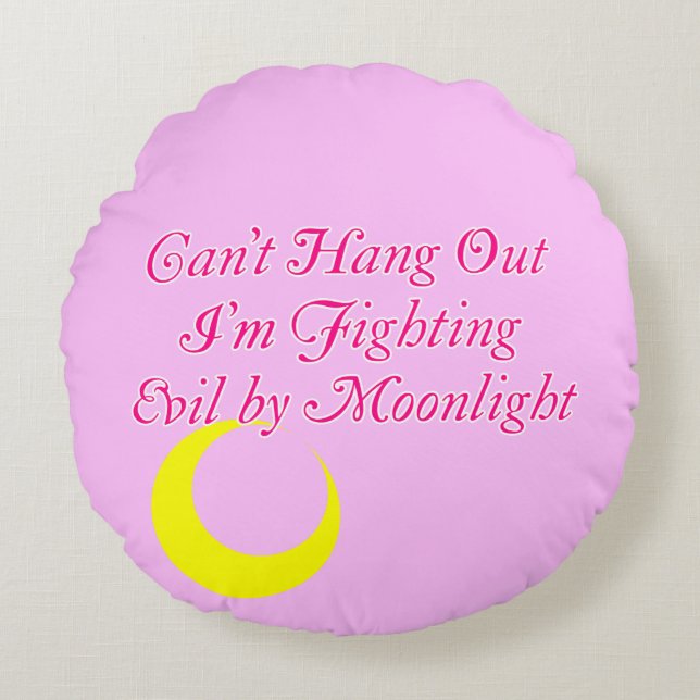 Seelachs Rundes Kissen (Vorderseite)