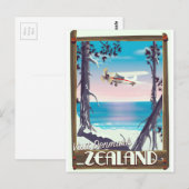 Seeland Dänemark Reiseplakat Postkarte (Vorne/Hinten)