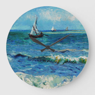 Seelandschaft bei Les Saintes-Maries Fine Art Große Wanduhr