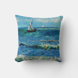 Seelandschaft bei Les Saintes-Maries Fine Art Kissen