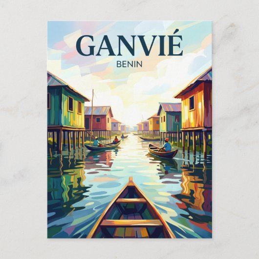 Seeldorf Ganvié Benin Postkarte (Vorderseite)