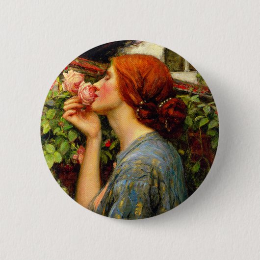 Seele der Rose John William Waterhouse Button (Vorderseite)