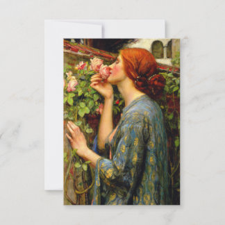 Seele der Rose John William Waterhouse Dankeskarte