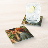 Seele der Rose John William Waterhouse Glasuntersetzer (Schrägansicht)