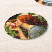 Seele der Rose John William Waterhouse Runder Pappuntersetzer (Angewinkelt)