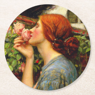 Seele der Rose John William Waterhouse Runder Pappuntersetzer