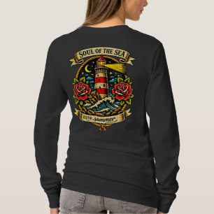 Seele des Meeres Old School Segler-Tattoo für Frau T-Shirt