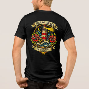 Seele des Meeres Old School Segler Tattoo Tri-Blend Shirt