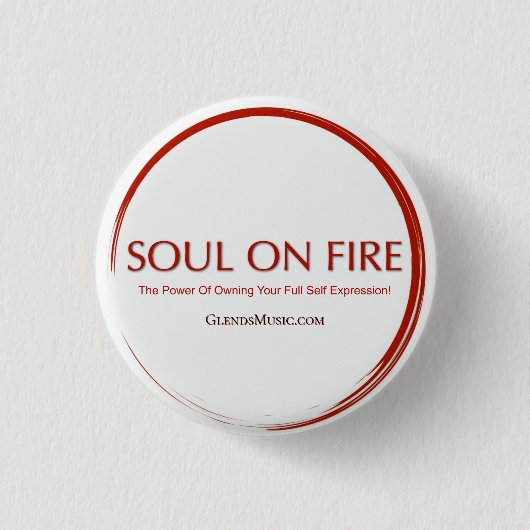 Seele in Flammen Button (Vorderseite)