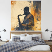 Seele in Improvisation Leinwanddruck (Insitu (Schlafzimmer))