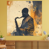 Seele in Improvisation Leinwanddruck (Insitu (Wohnzimmer))