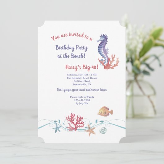 Seeleben-Einladung Einladung (Stehend Vorderseite)