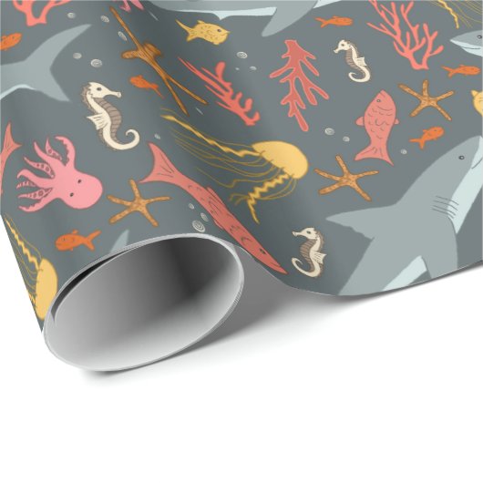 Seeleben Geschenkpapier (Rolleneckpunkt)