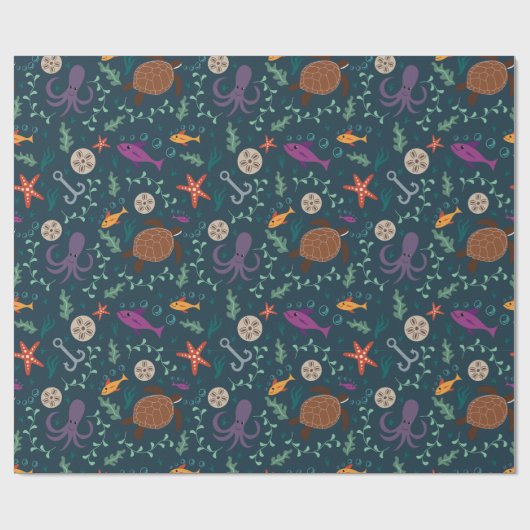 Seeleben-Packpapier Geschenkpapier (Flach)