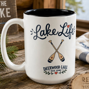 Seeleben Ruder Deerwood Lake Zweifarbige Tasse