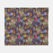 Seeleben-Schmutz-Muster Fleecedecke (Vorderseite (Horizontal))