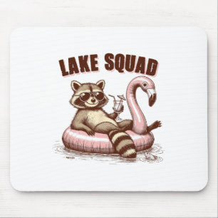 Seeleben Seemodus Seevibes Bootfahren Waschbär See Mousepad